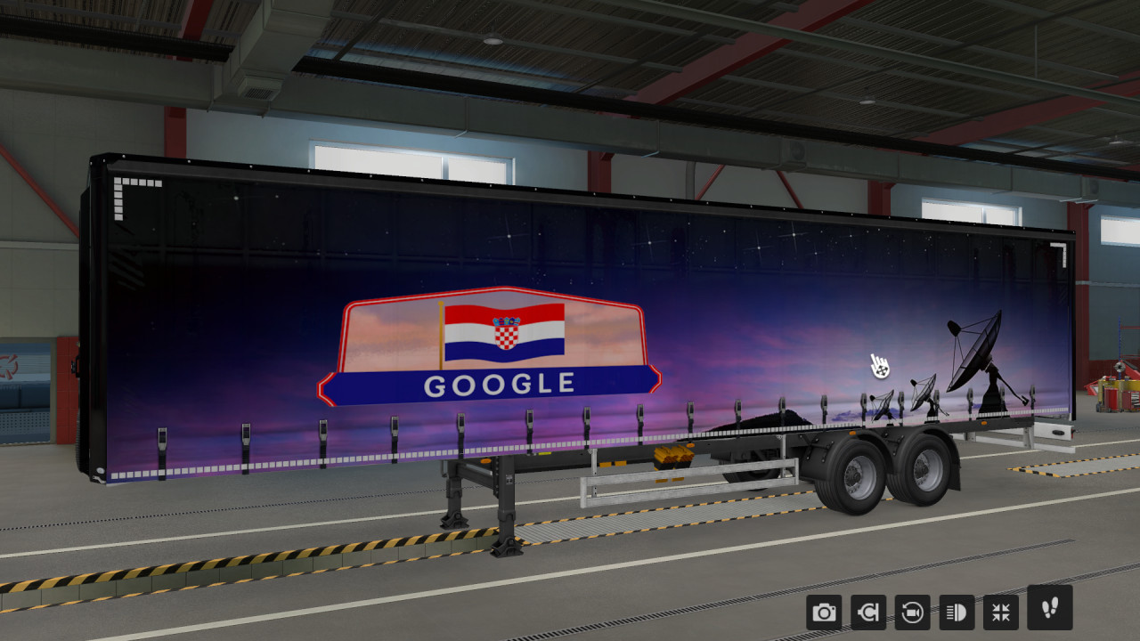Google Croatia Space Trailer Skin